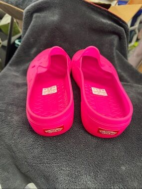 Vans Hot Pink Slip-On Slide Sandals